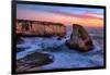 Sunset Seascape, Shark Fin Cove, Davenport, Santa Cruz, Pacific Ocean-Vincent James-Framed Photographic Print