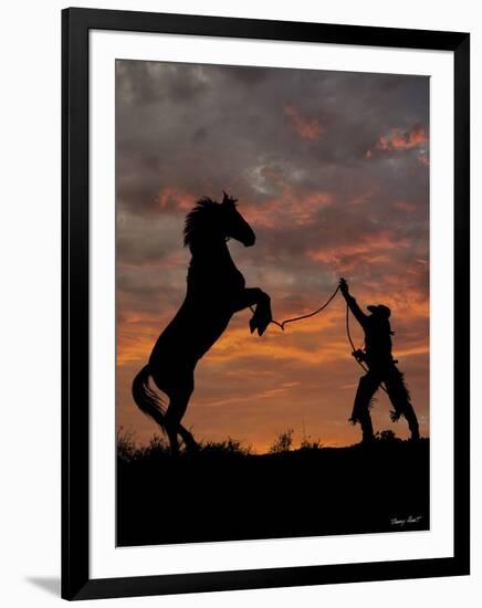 Sunset Silhouette-Barry Hart-Framed Giclee Print