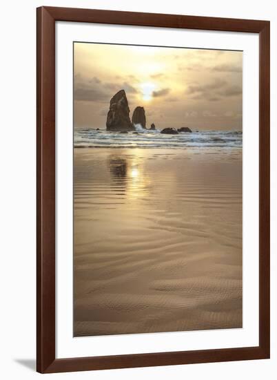 Sunset Silhouette-Janel Pahl-Framed Art Print