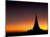 Sunset Sillouhette of Buddhist Temple, Thailand-Merrill Images-Mounted Photographic Print