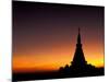 Sunset Sillouhette of Buddhist Temple, Thailand-Merrill Images-Mounted Photographic Print