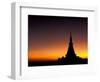 Sunset Sillouhette of Buddhist Temple, Thailand-Merrill Images-Framed Photographic Print