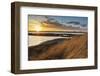 Sunset skies at Freezeout Lake Wildlife Management Area near Choteau, Montana, USA-Chuck Haney-Framed Photographic Print