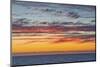 Sunset sky, ocean, Heceta Beach, Oregon Coast, Oregon, USA.-Michel Hersen-Mounted Photographic Print