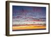 Sunset sky, ocean, Heceta Beach, Oregon Coast, Oregon, USA.-Michel Hersen-Framed Photographic Print