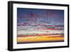 Sunset sky, ocean, Heceta Beach, Oregon Coast, Oregon, USA.-Michel Hersen-Framed Photographic Print