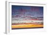 Sunset sky, ocean, Heceta Beach, Oregon Coast, Oregon, USA.-Michel Hersen-Framed Photographic Print