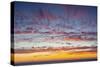 Sunset sky, ocean, Heceta Beach, Oregon Coast, Oregon, USA.-Michel Hersen-Stretched Canvas