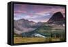 Sunset Sky over Hidden Lake. Glacier National Park, Montana-Jordi Elias Grassot-Framed Stretched Canvas