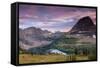 Sunset Sky over Hidden Lake. Glacier National Park, Montana-Jordi Elias Grassot-Framed Stretched Canvas