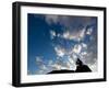 Sunset Sky Silhouette Man-Kevin Lange-Framed Photographic Print