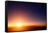 Sunset Sky Stratosphere Background, Pictured from Plane.-logoboom-Framed Stretched Canvas