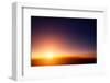 Sunset Sky Stratosphere Background, Pictured from Plane.-logoboom-Framed Photographic Print