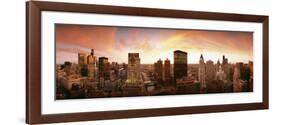 Sunset Skyline Chicago Il, USA-null-Framed Photographic Print