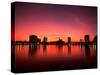 Sunset Skyline from Lake Eola, Orlando, Florida-Bill Bachmann-Stretched Canvas