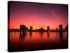 Sunset Skyline from Lake Eola, Orlando, Florida-Bill Bachmann-Stretched Canvas