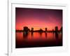 Sunset Skyline from Lake Eola, Orlando, Florida-Bill Bachmann-Framed Premium Photographic Print