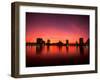 Sunset Skyline from Lake Eola, Orlando, Florida-Bill Bachmann-Framed Photographic Print