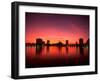 Sunset Skyline from Lake Eola, Orlando, Florida-Bill Bachmann-Framed Photographic Print