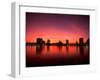 Sunset Skyline from Lake Eola, Orlando, Florida-Bill Bachmann-Framed Photographic Print