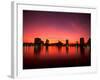 Sunset Skyline from Lake Eola, Orlando, Florida-Bill Bachmann-Framed Photographic Print