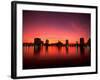 Sunset Skyline from Lake Eola, Orlando, Florida-Bill Bachmann-Framed Photographic Print