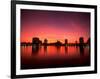 Sunset Skyline from Lake Eola, Orlando, Florida-Bill Bachmann-Framed Photographic Print