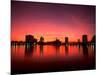 Sunset Skyline from Lake Eola, Orlando, Florida-Bill Bachmann-Mounted Photographic Print