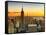 Sunset Skyscraper Landscape, Empire State Building and One World Trade Center, Manhattan, New York-Philippe Hugonnard-Framed Stretched Canvas