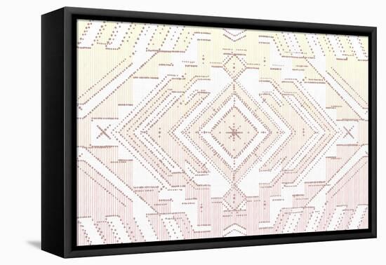 Sunset Southwest Pattern-null-Framed Stretched Canvas