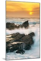 Sunset Splash at Montaña de Oro, California Coast-Vincent James-Mounted Premium Photographic Print