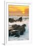 Sunset Splash at Montaña de Oro, California Coast-Vincent James-Framed Photographic Print