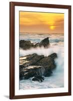 Sunset Splash at Montaña de Oro, California Coast-Vincent James-Framed Photographic Print