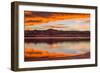 Sunset Spring Mountain Lake - Colorful Stormy Clouds Rolling over a Melting Ice Lake-Sean Xu-Framed Photographic Print