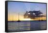 Sunset, St. Kitts and Nevis, Leeward Islands, West Indies, Caribbean, Central America-Robert Harding-Framed Stretched Canvas