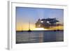 Sunset, St. Kitts and Nevis, Leeward Islands, West Indies, Caribbean, Central America-Robert Harding-Framed Photographic Print