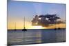 Sunset, St. Kitts and Nevis, Leeward Islands, West Indies, Caribbean, Central America-Robert Harding-Mounted Photographic Print