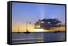 Sunset, St. Kitts and Nevis, Leeward Islands, West Indies, Caribbean, Central America-Robert Harding-Framed Stretched Canvas