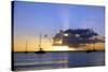 Sunset, St. Kitts and Nevis, Leeward Islands, West Indies, Caribbean, Central America-Robert Harding-Stretched Canvas