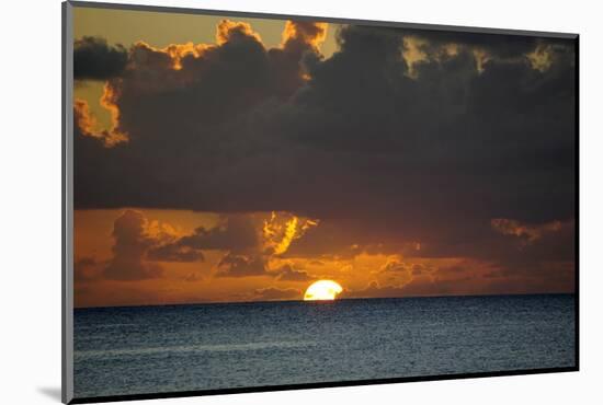 Sunset, St. Kitts and Nevis, Leeward Islands, West Indies, Caribbean, Central America-Robert Harding-Mounted Photographic Print