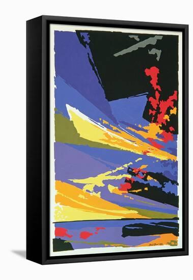 Sunset, St. Ouen, 1985-Derek Crow-Framed Stretched Canvas