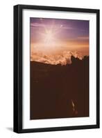 Sunset Star From Haleakala Volcano Maui-Vincent James-Framed Photographic Print