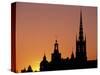 Sunset, Stockholm, Sweden-Russell Young-Stretched Canvas