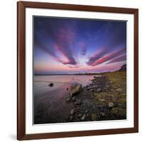 Sunset, Stokksnes, by Hofn and Hornafjordur, Iceland-Ragnar Th Sigurdsson-Framed Photographic Print