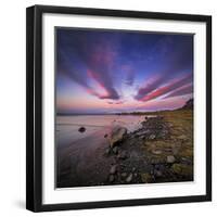 Sunset, Stokksnes, by Hofn and Hornafjordur, Iceland-Ragnar Th Sigurdsson-Framed Photographic Print