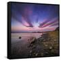 Sunset, Stokksnes, by Hofn and Hornafjordur, Iceland-Ragnar Th Sigurdsson-Framed Stretched Canvas