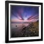 Sunset, Stokksnes, by Hofn and Hornafjordur, Iceland-Ragnar Th Sigurdsson-Framed Photographic Print