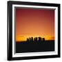 Sunset, Stonehenge, Wiltshire, England, UK, Europe-Roy Rainford-Framed Photographic Print