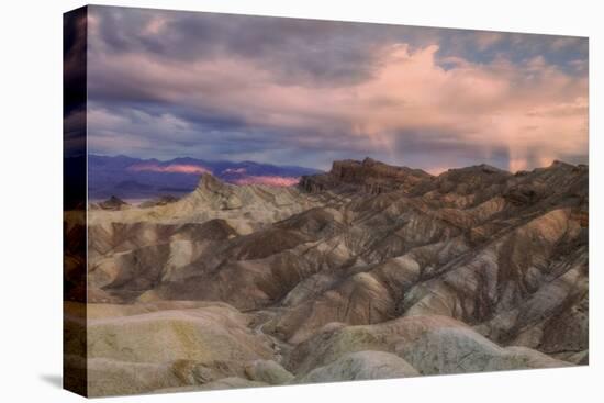 Sunset Storm at Zabriskie Point-Vincent James-Stretched Canvas