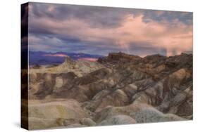 Sunset Storm at Zabriskie Point-Vincent James-Stretched Canvas